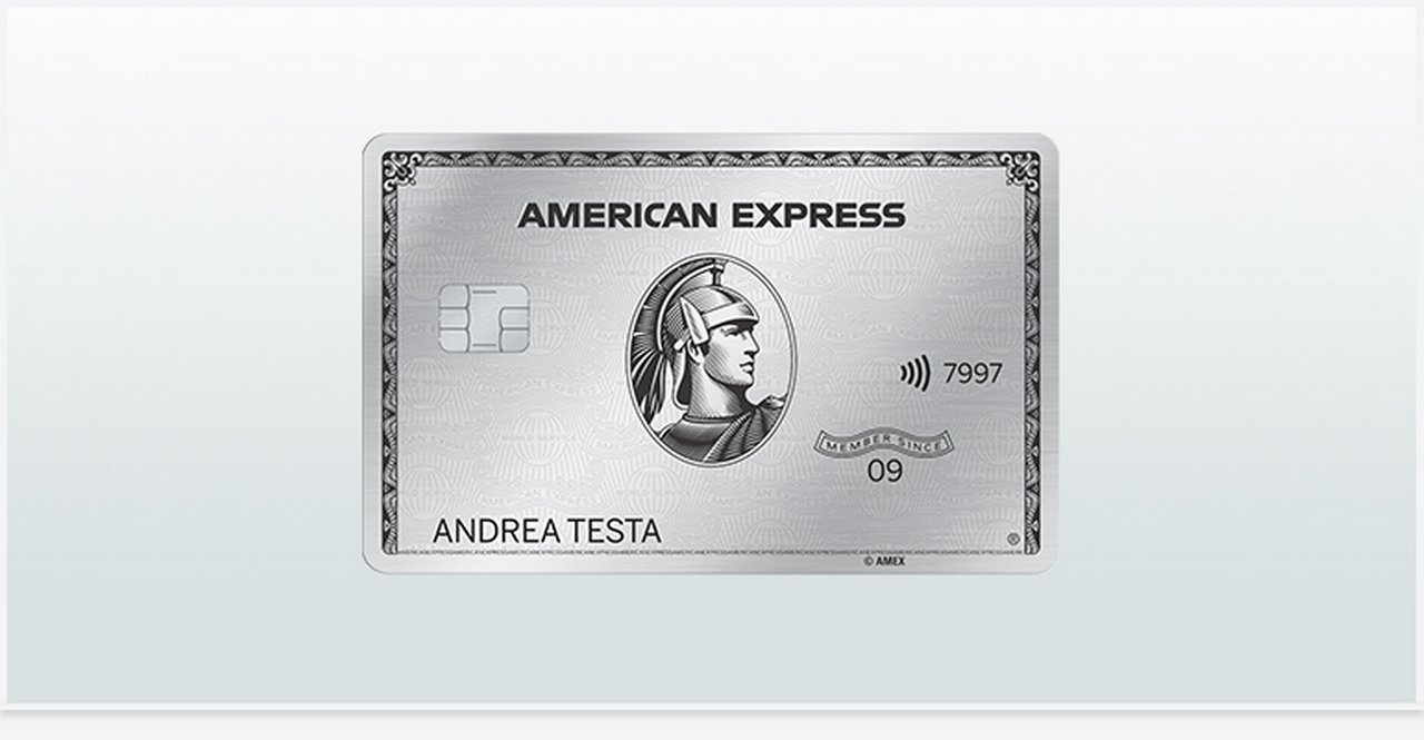 Immagine della Carta di Credito American Express Platino